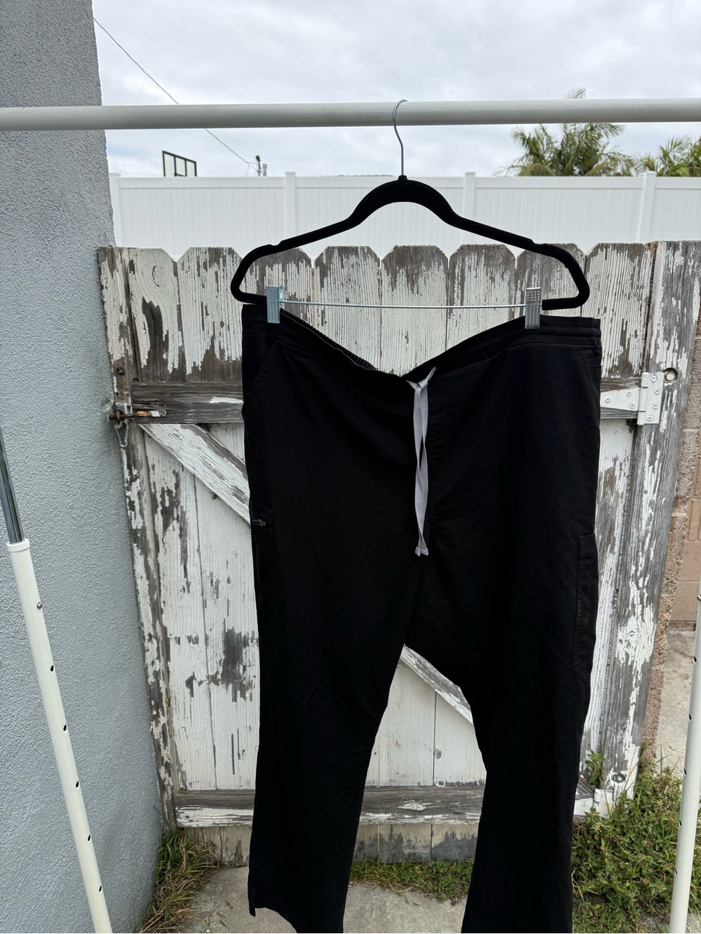 Figs Black Drawstring KADE Pants